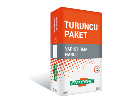 Resim ENTEGRE TURUNCU PAKET® YAPIŞTIRMA HARCI 25 KG